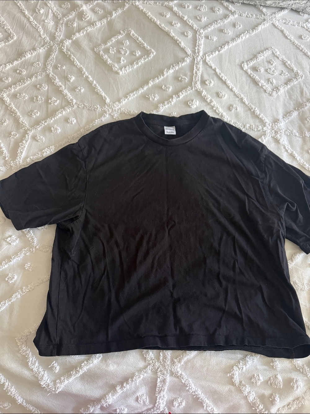Bershka Black Crewneck T-Shirt